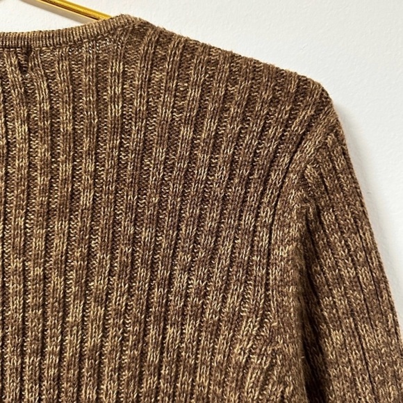 Vintage Heirloom Collectibles Christmas Brown Zip-Up Sweater Size Large Holiday - Picture 11 of 13